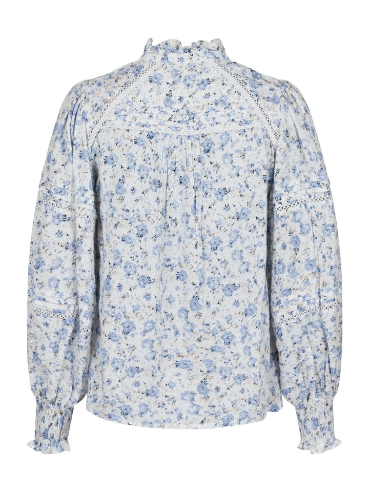 Biba Heavenly Blouse Light Blue | Skjorter og bluser | Smuk - Dameklær på nett