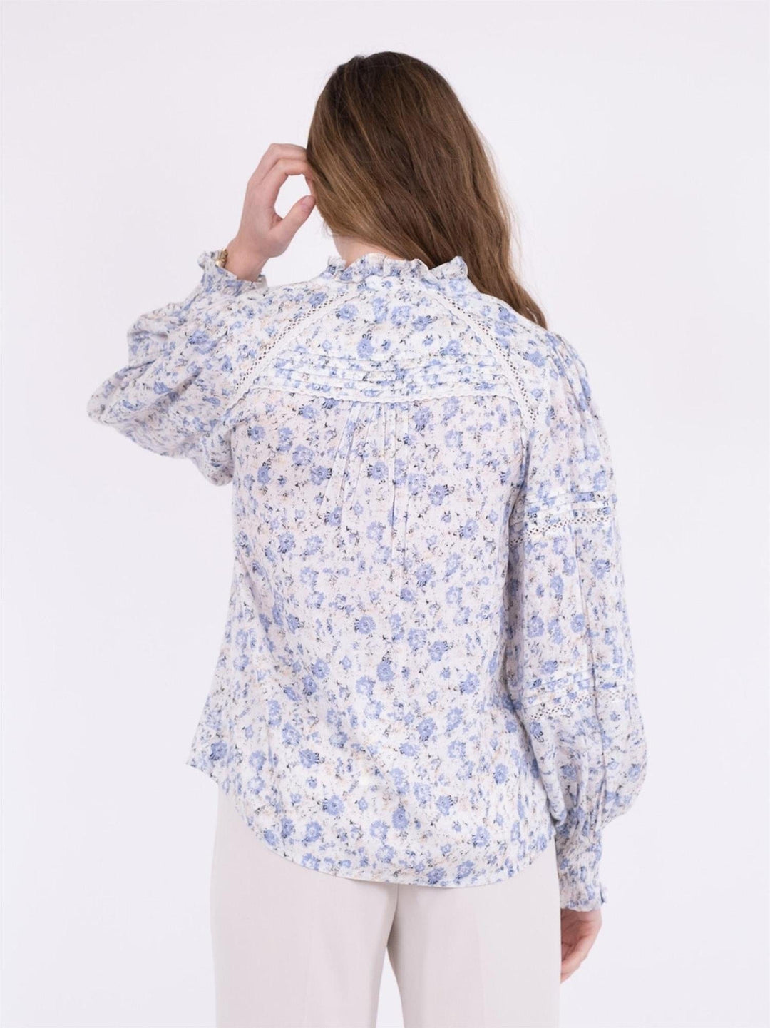Biba Heavenly Blouse Light Blue | Skjorter og bluser | Smuk - Dameklær på nett