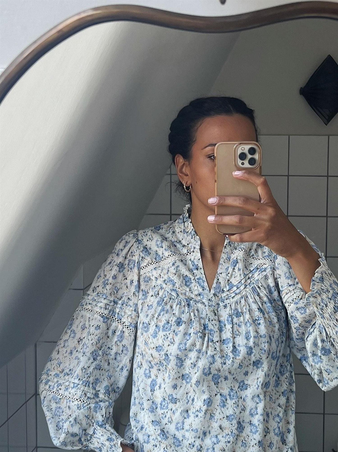 Biba Heavenly Blouse Light Blue | Skjorter og bluser | Smuk - Dameklær på nett