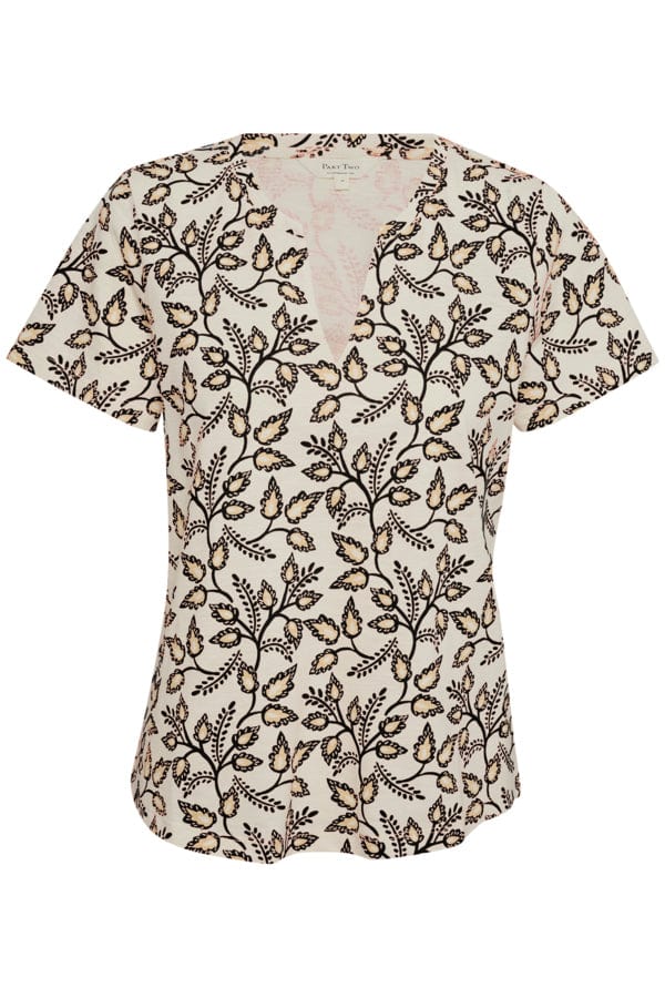 Black Craft Leaf Gesinaspw T-Shirt | Skjorter og bluser | Smuk - Dameklær på nett