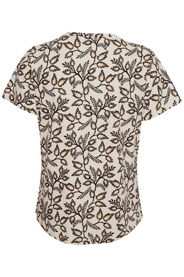 Black Craft Leaf Gesinaspw T-Shirt | Skjorter og bluser | Smuk - Dameklær på nett