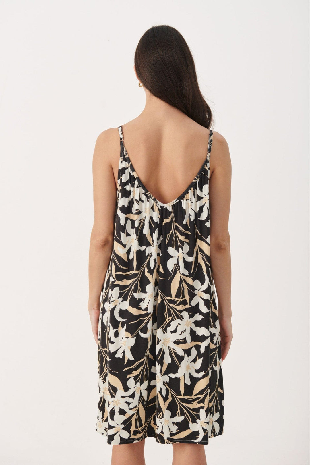 Black Flower Print Aikapw Dress | Kjoler | Smuk - Dameklær på nett