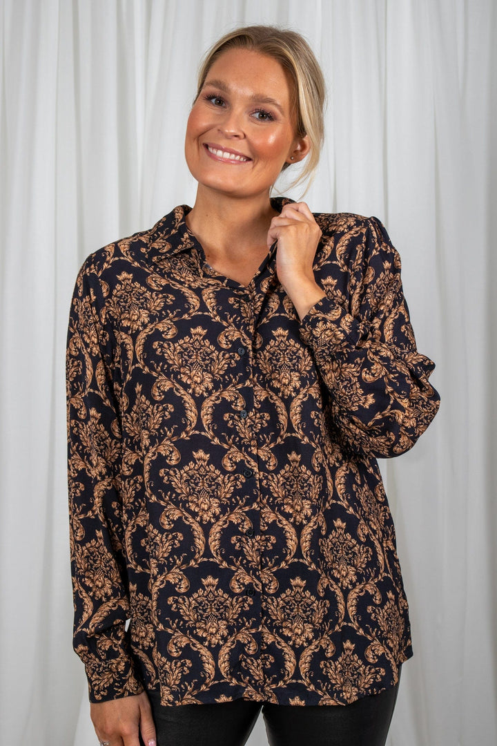 Black Iris Blouse | Skjorter og bluser | Smuk - Dameklær på nett
