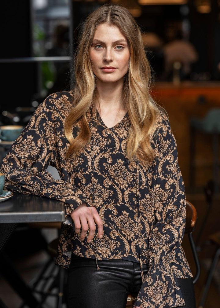 Black Margot Blouse | Skjorter og bluser | Smuk - Dameklær på nett