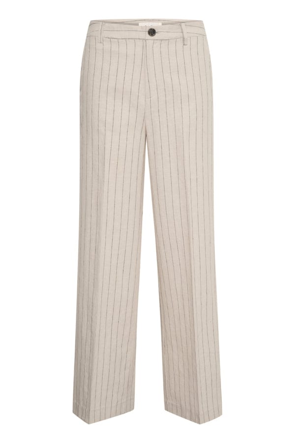Black Stripe Ninnespw Pants | Bukser | Smuk - Dameklær på nett