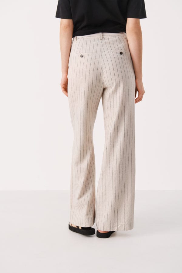 Black Stripe Ninnespw Pants | Bukser | Smuk - Dameklær på nett