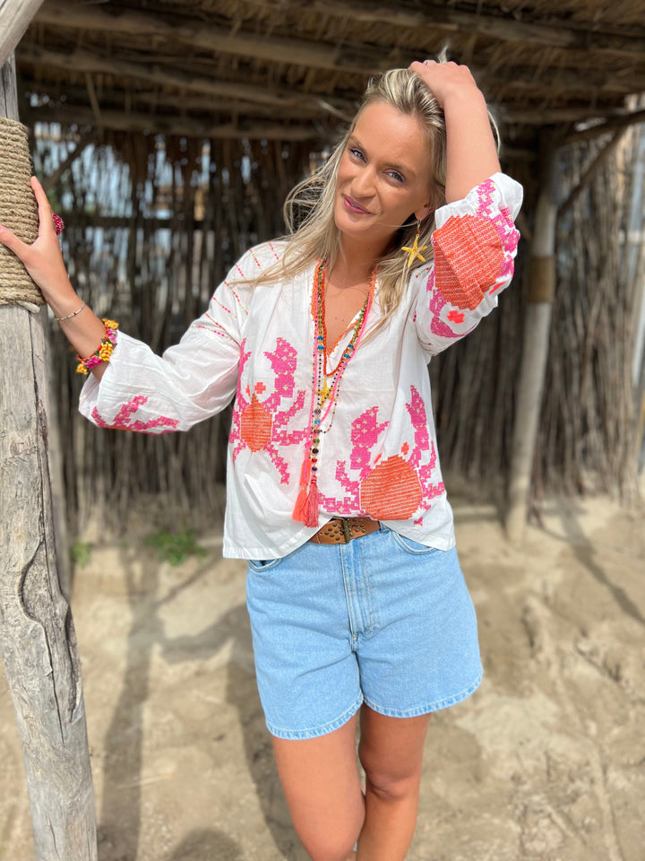 Blouse with crabs | Skjorter og bluser | Place Du Soleil | Smuk
