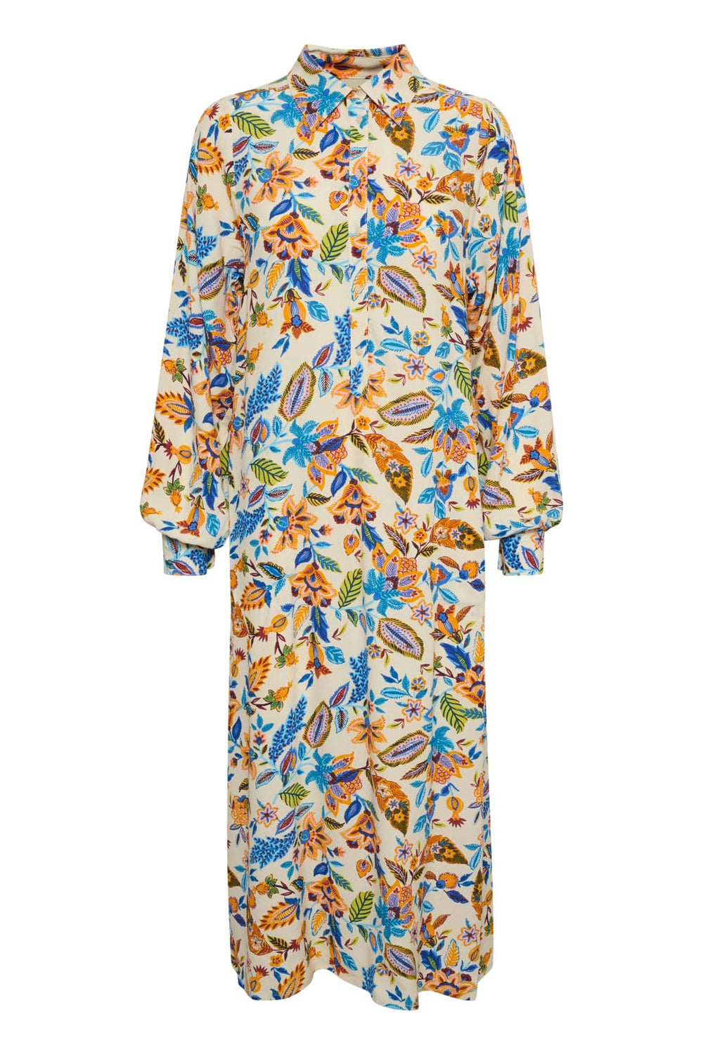 Blue Craft Flower Shirapw Dress | Kjoler | Smuk - Dameklær på nett