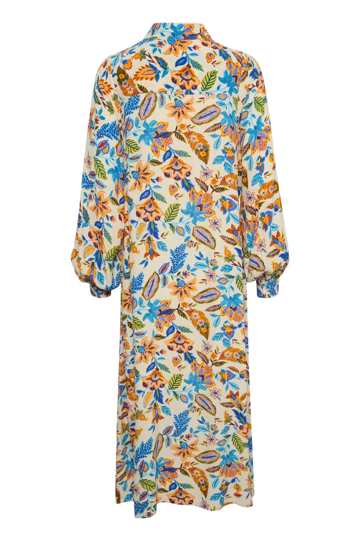 Blue Craft Flower Shirapw Dress | Kjoler | Smuk - Dameklær på nett