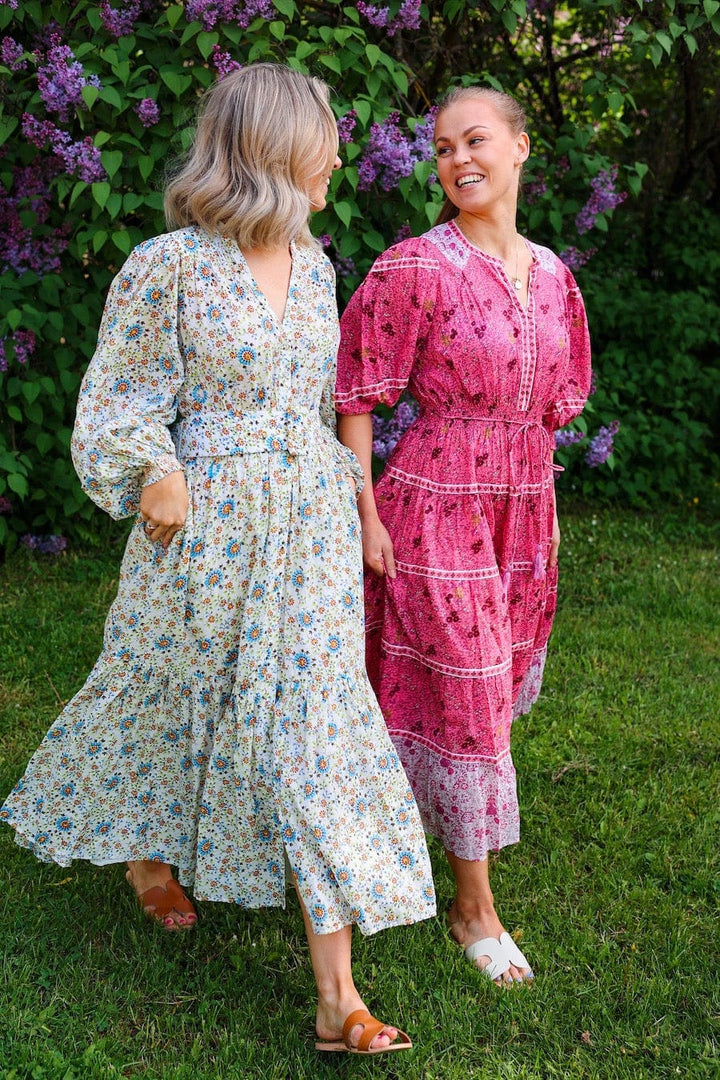 Bohemian Midi Dress Leaves | Kjoler | Smuk - Dameklær på nett