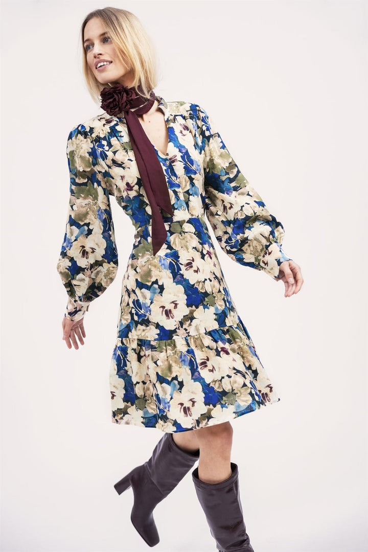 Botanical Garden Marie Dress Blue | Kjoler | Smuk - Dameklær på nett