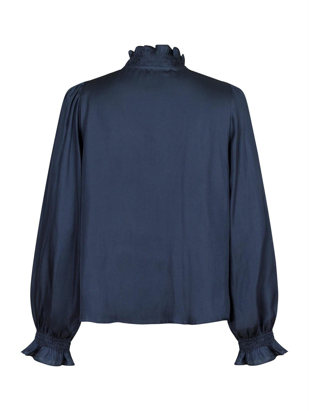 Brielle Satin Blouse Midnight Blue | Skjorter og bluser | Smuk - Dameklær på nett