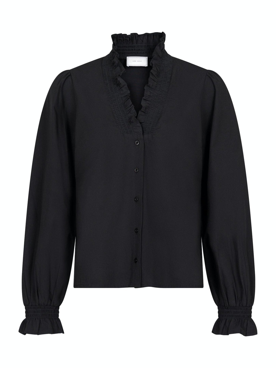 Brielle Solid Shirt Black | Skjorter og bluser | Smuk - Dameklær på nett