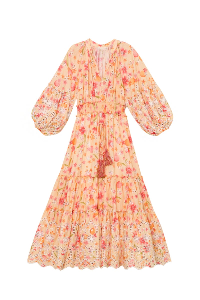 Broderie Anglaise Midi Dress Cherish | Kjoler | Smuk - Dameklær på nett