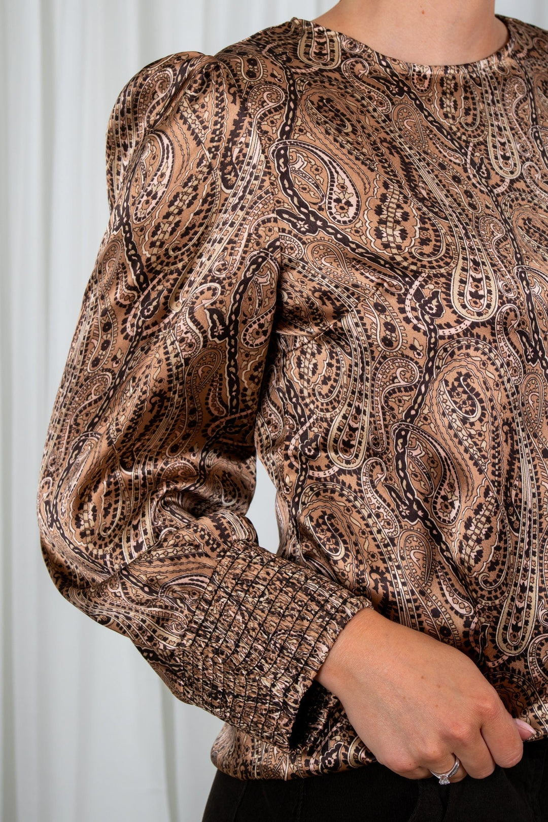 Brown Lillian Blouse | Skjorter og bluser | Smuk - Dameklær på nett