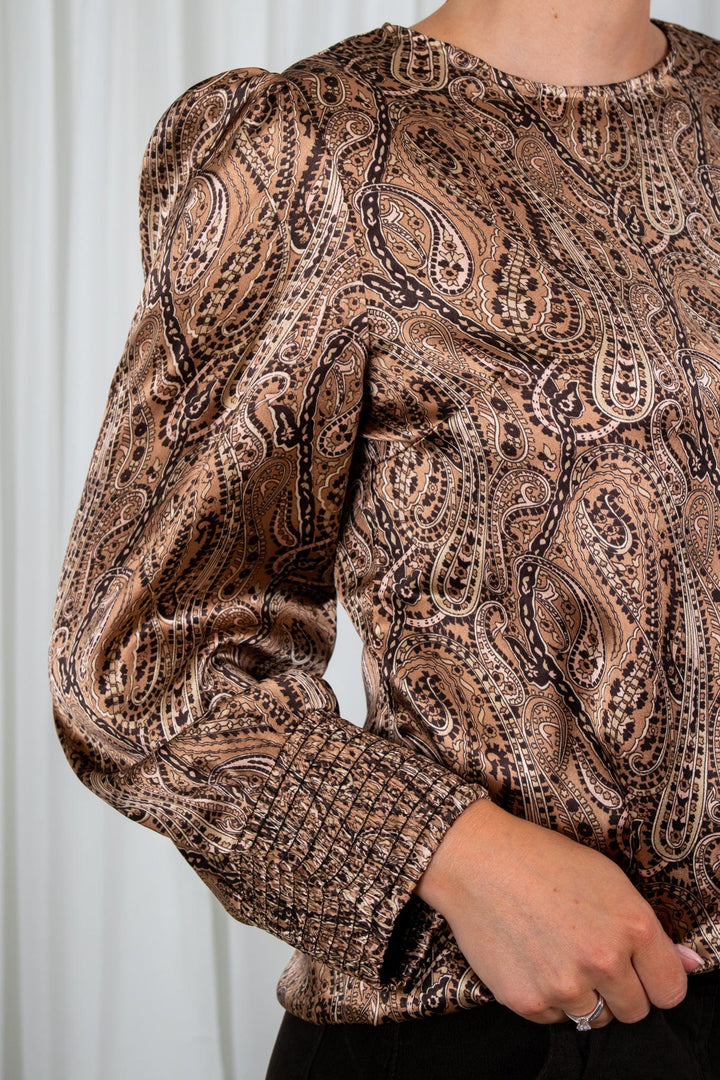 Brown Lillian Blouse | Skjorter og bluser | Smuk - Dameklær på nett