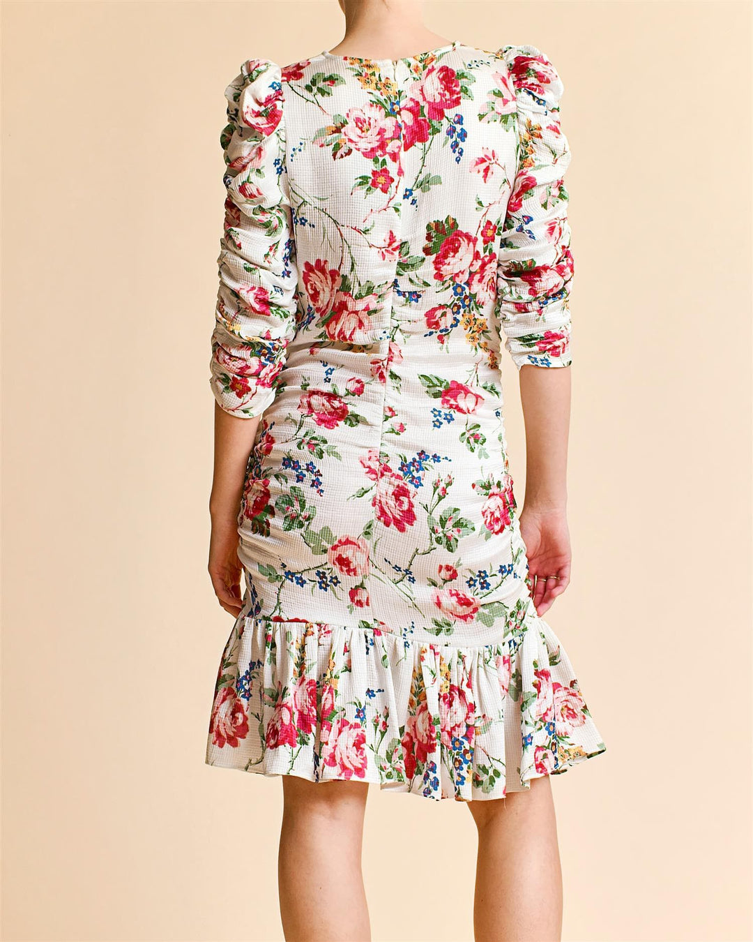 Bubble Satin Rouching Dress Flora | Kjoler | Smuk - Dameklær på nett