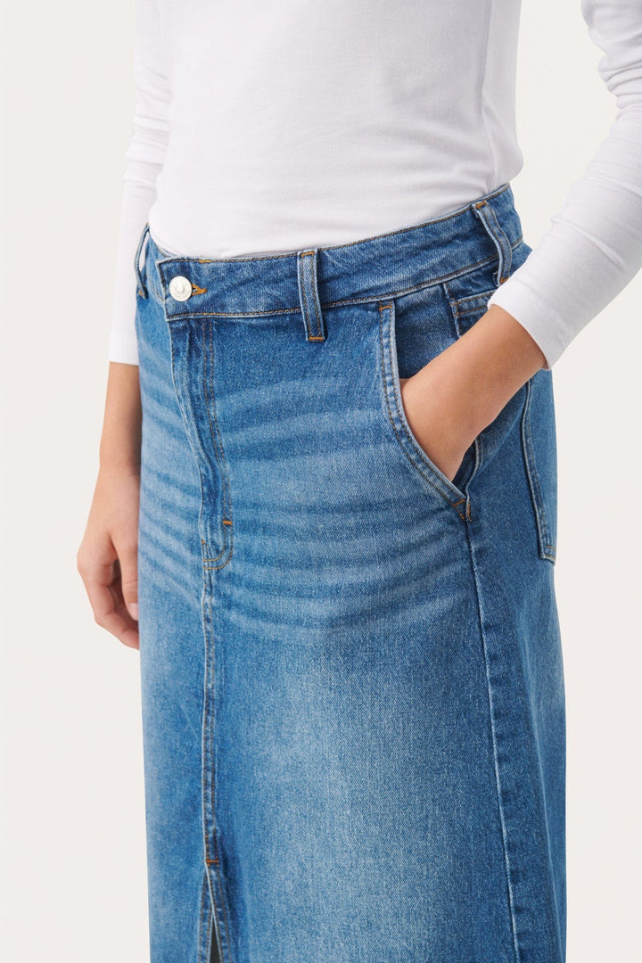 Caliapw Skirt Medium Blue Denim | Skjørt | Smuk - Dameklær på nett
