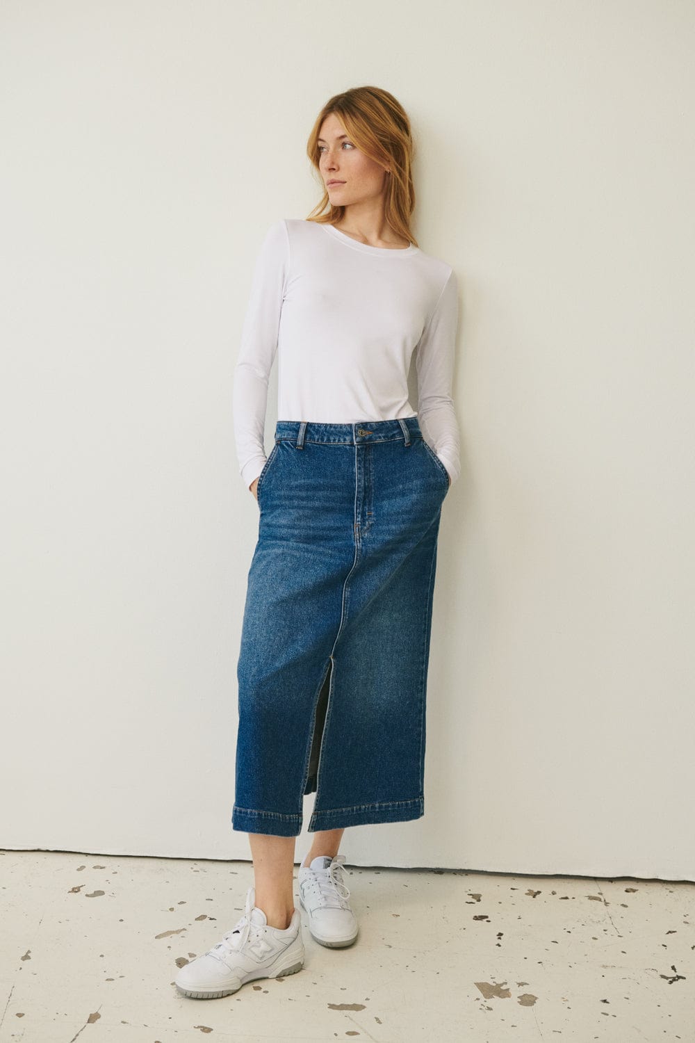 Caliapw Skirt Medium Blue Denim | Skjørt | Smuk - Dameklær på nett