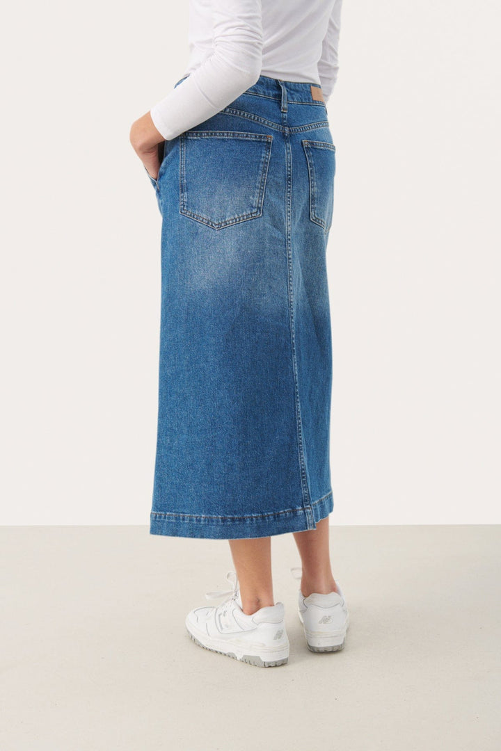 Caliapw Skirt Medium Blue Denim | Skjørt | Smuk - Dameklær på nett