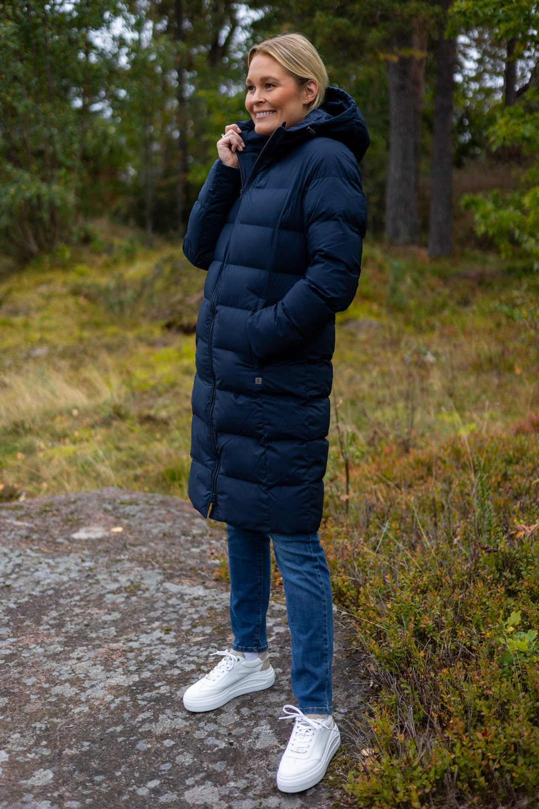 Calina Jacket Navy | Yttertøy | Smuk - Dameklær på nett