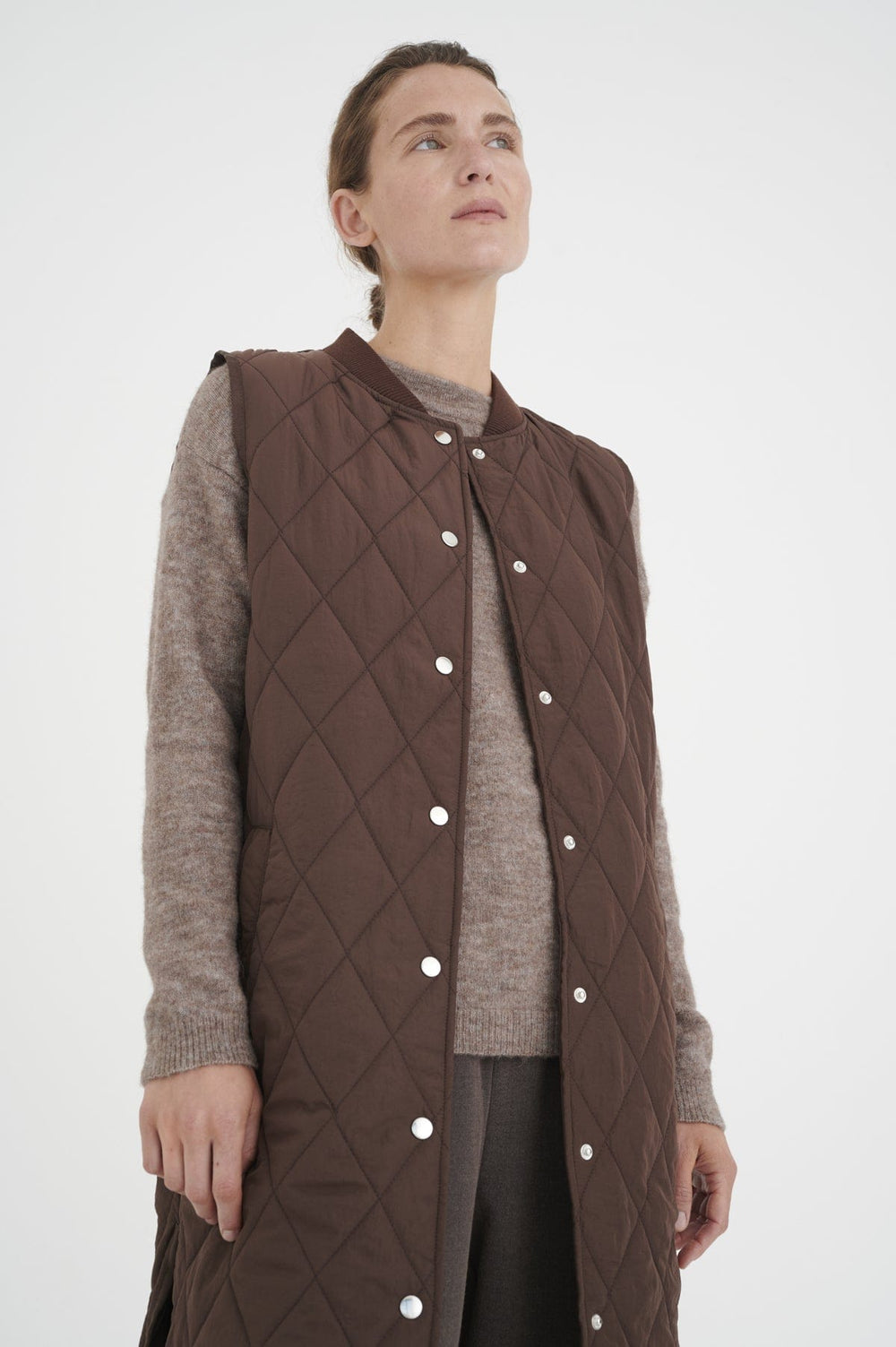 Callasiw Quilted Vest Brown | Yttertøy | Smuk - Dameklær på nett