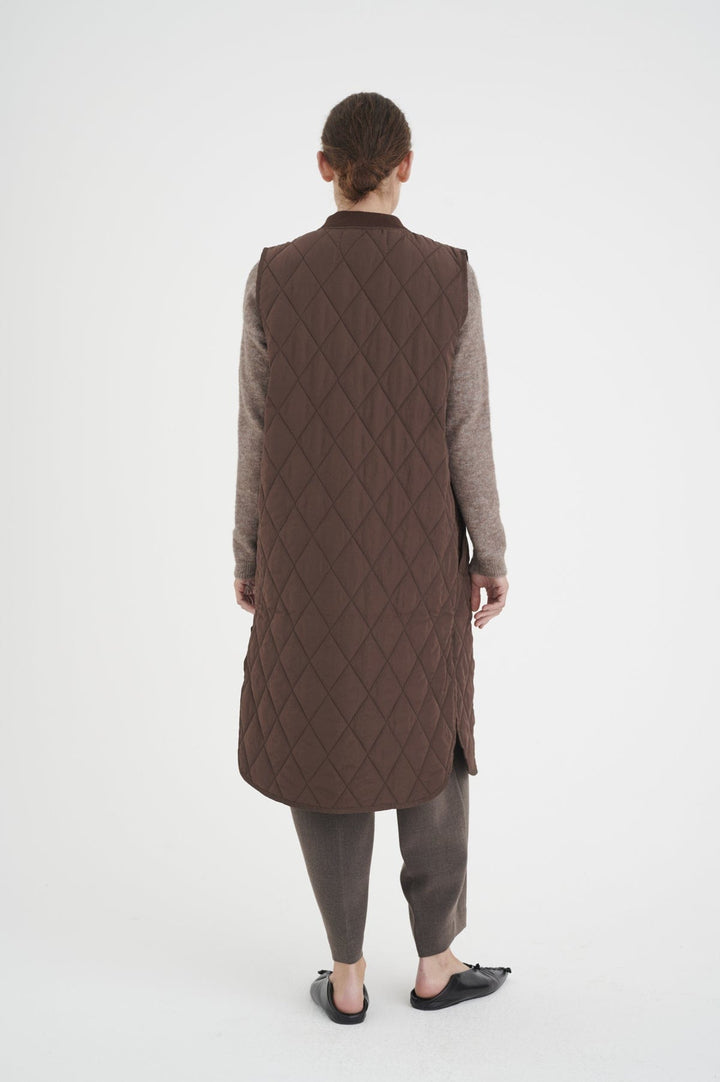 Callasiw Quilted Vest Brown | Yttertøy | Smuk - Dameklær på nett