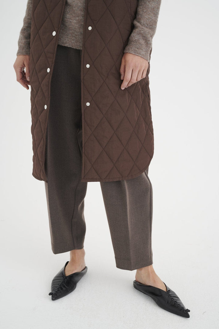 Callasiw Quilted Vest Brown | Yttertøy | Smuk - Dameklær på nett