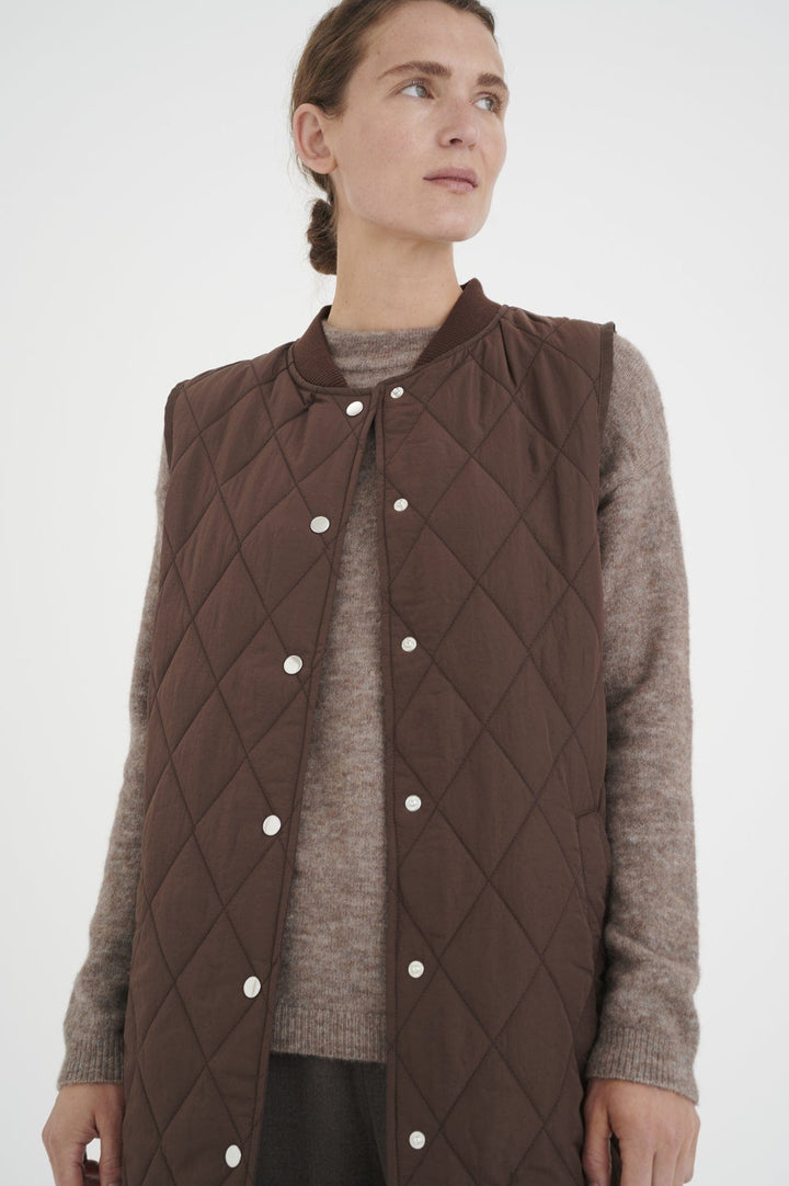 Callasiw Quilted Vest Brown | Yttertøy | Smuk - Dameklær på nett