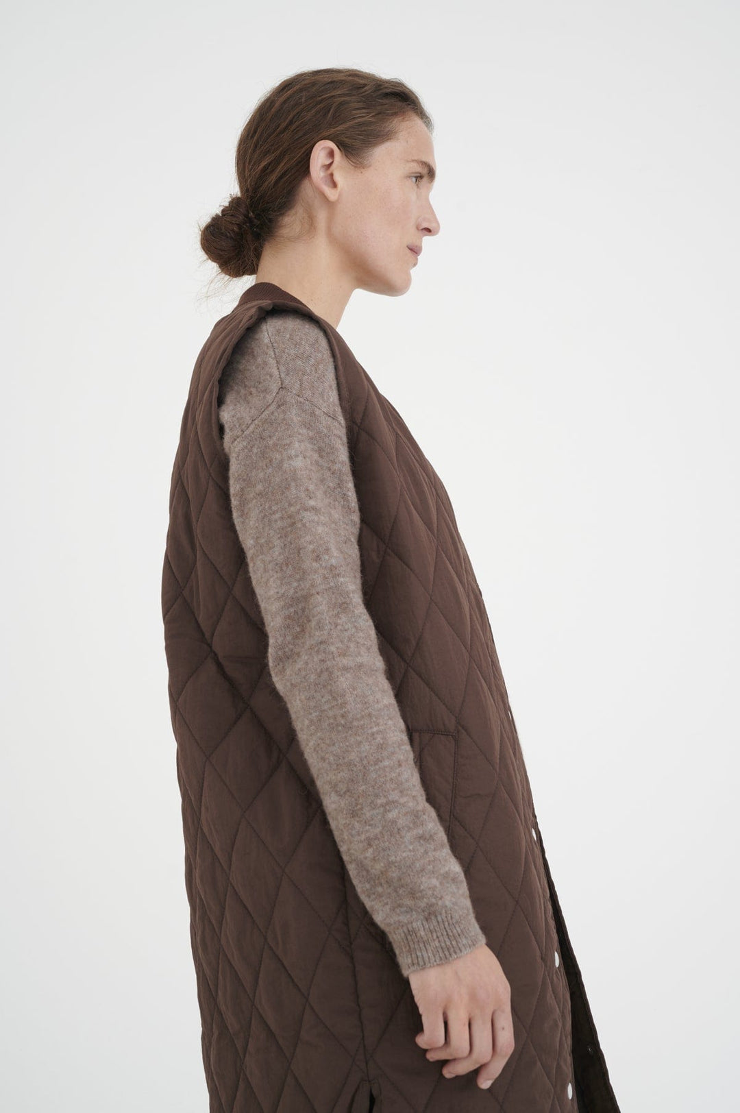 Callasiw Quilted Vest Brown | Yttertøy | Smuk - Dameklær på nett
