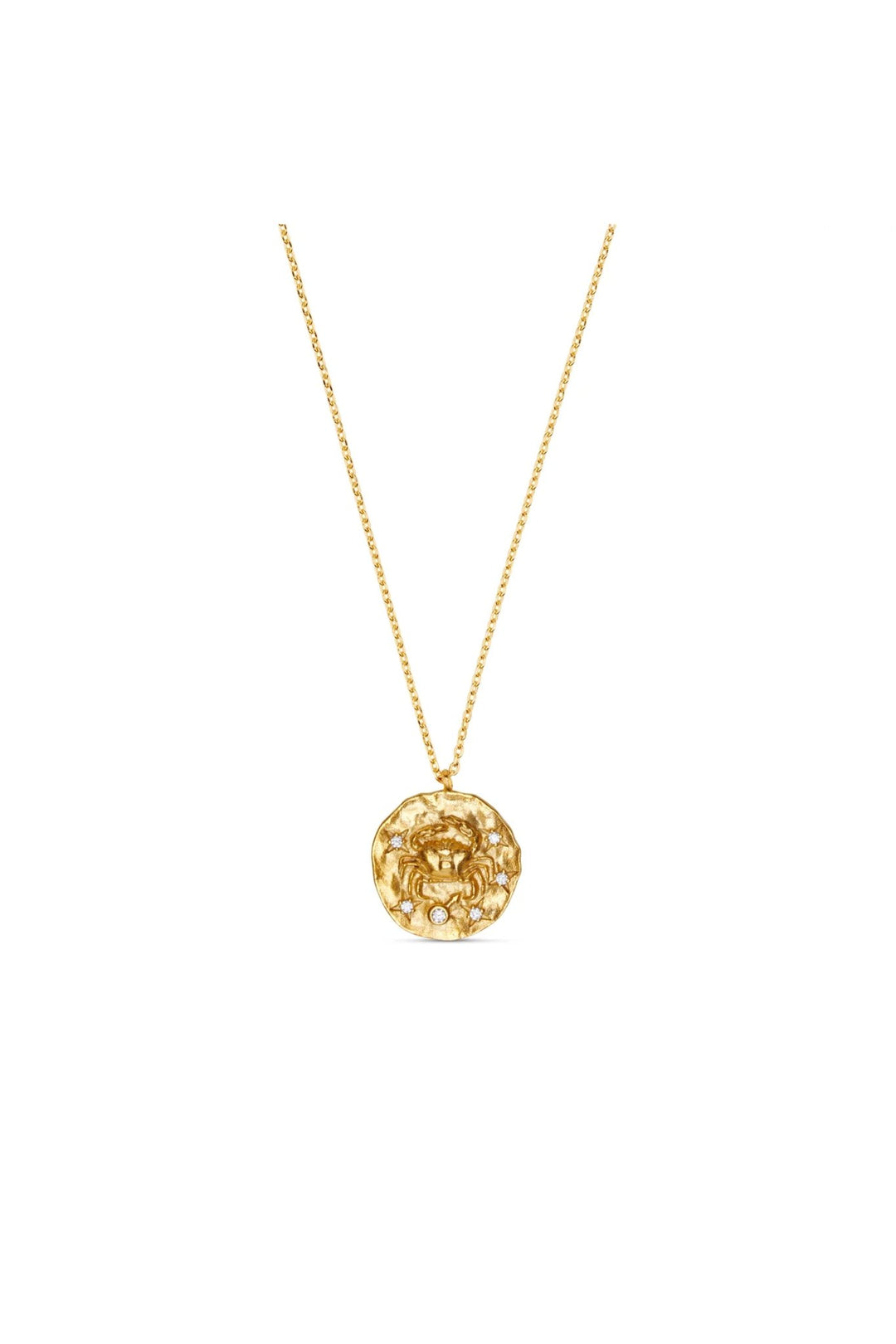 Cancer Zodiac Necklace Pale Gold | Accessories | Smuk - Dameklær på nett