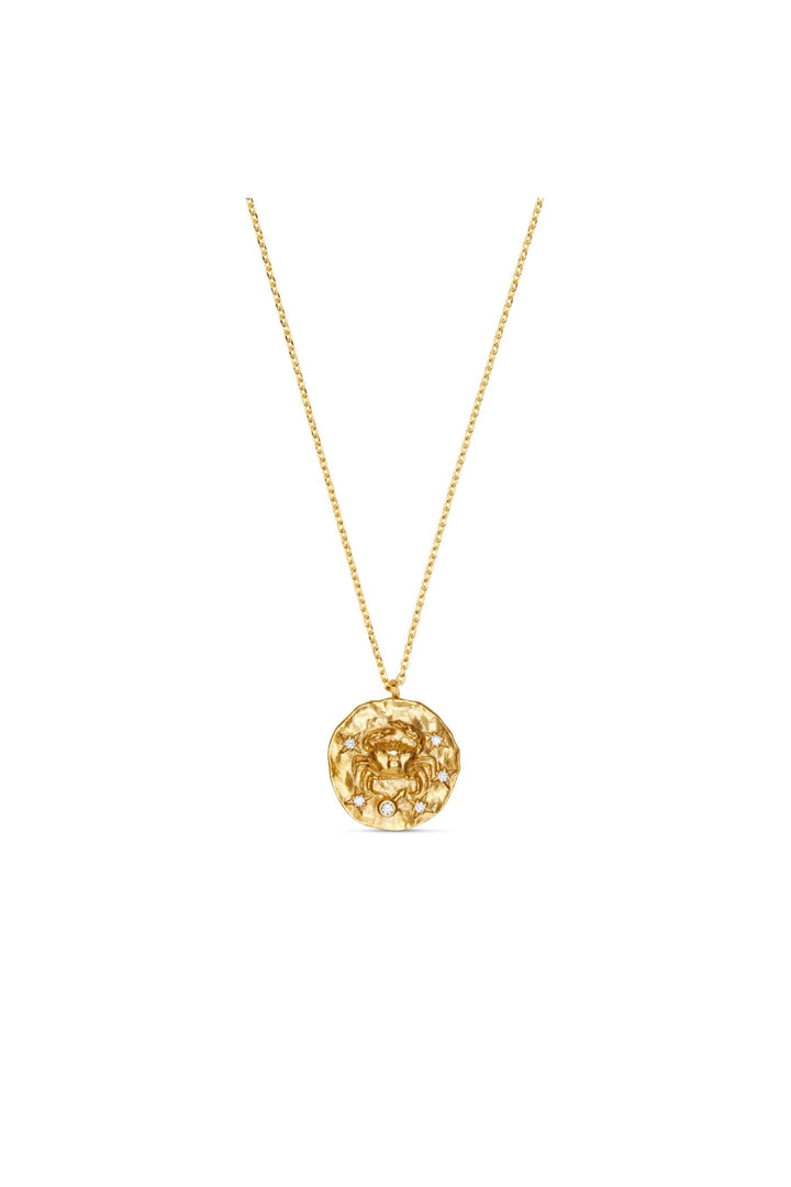 Cancer Zodiac Necklace Pale Gold | Accessories | Smuk - Dameklær på nett