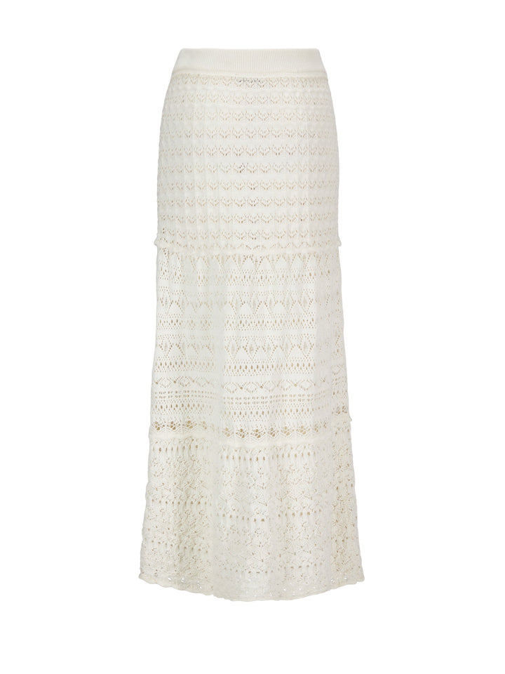 Capri Maxi Skirt Off White | Skjørt | Smuk - Dameklær på nett