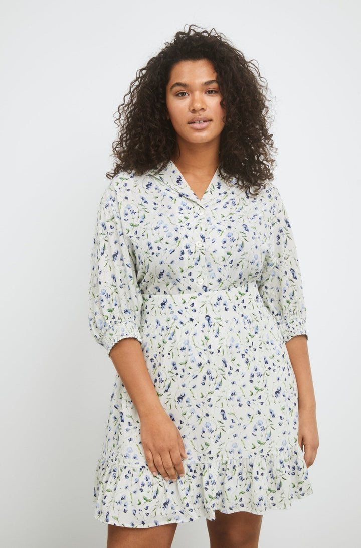 Caria Blouse Blue Branch Print | Skjorter og bluser | Smuk - Dameklær på nett
