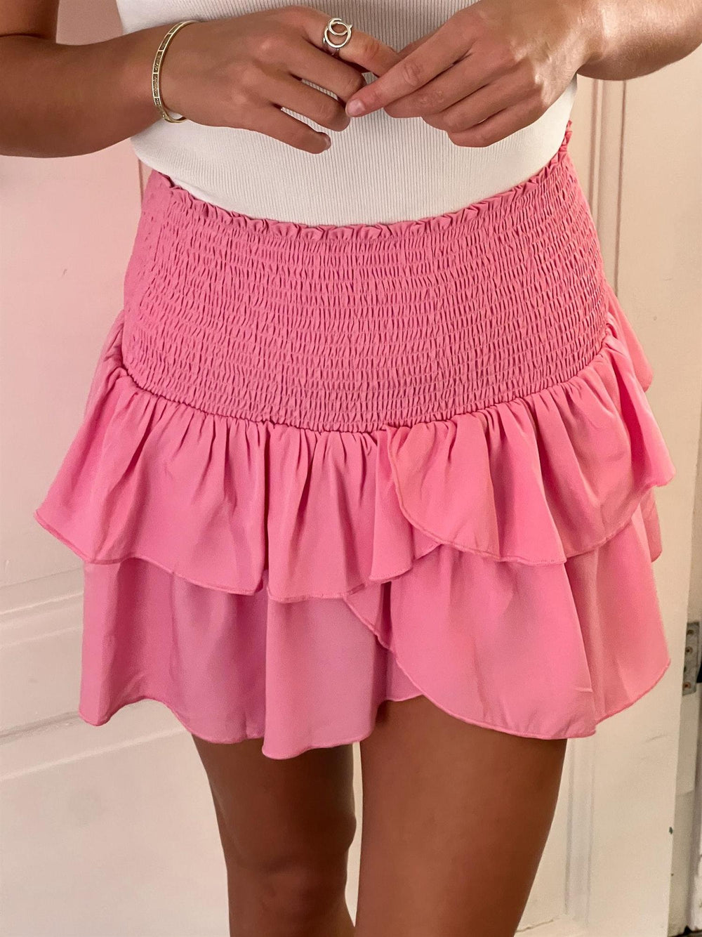 Carin R Skirt Pink | Skjørt | Smuk - Dameklær på nett