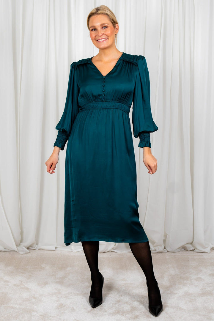 Carmen Dress Bleu Canard | Kjoler | Smuk - Dameklær på nett
