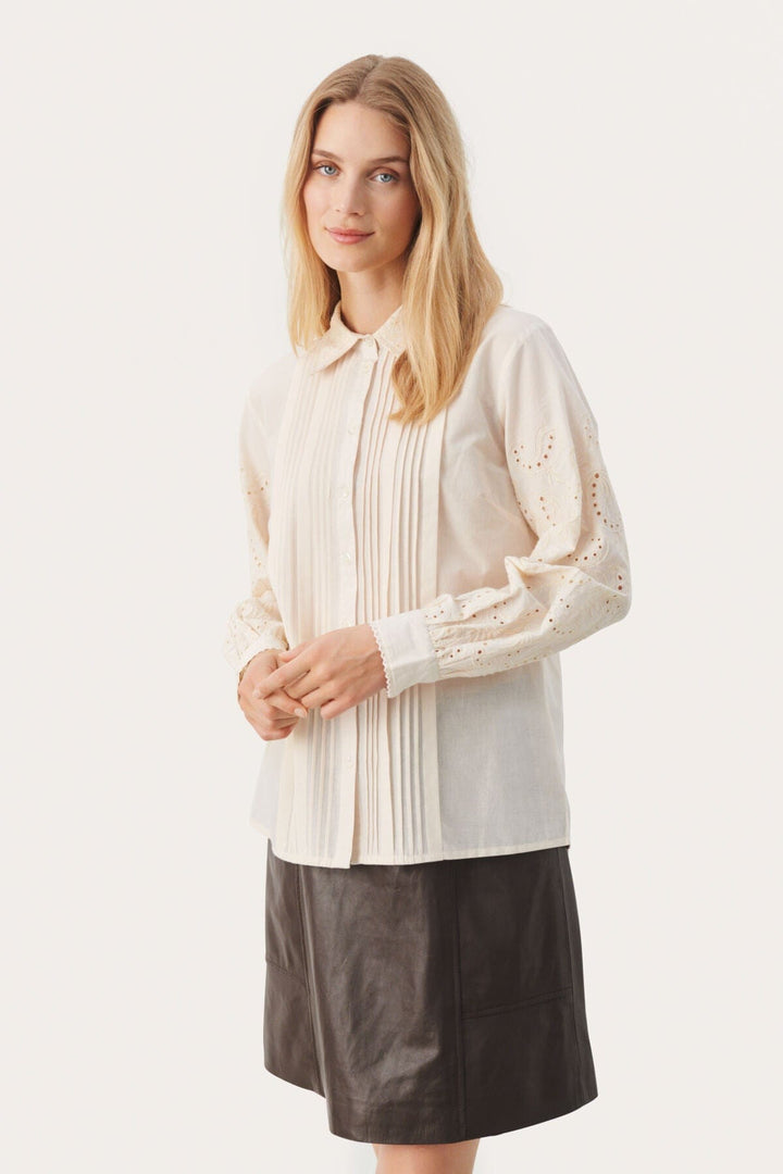 Carolepw Shirt Whitecap Gray | Skjorter og bluser | Smuk - Dameklær på nett