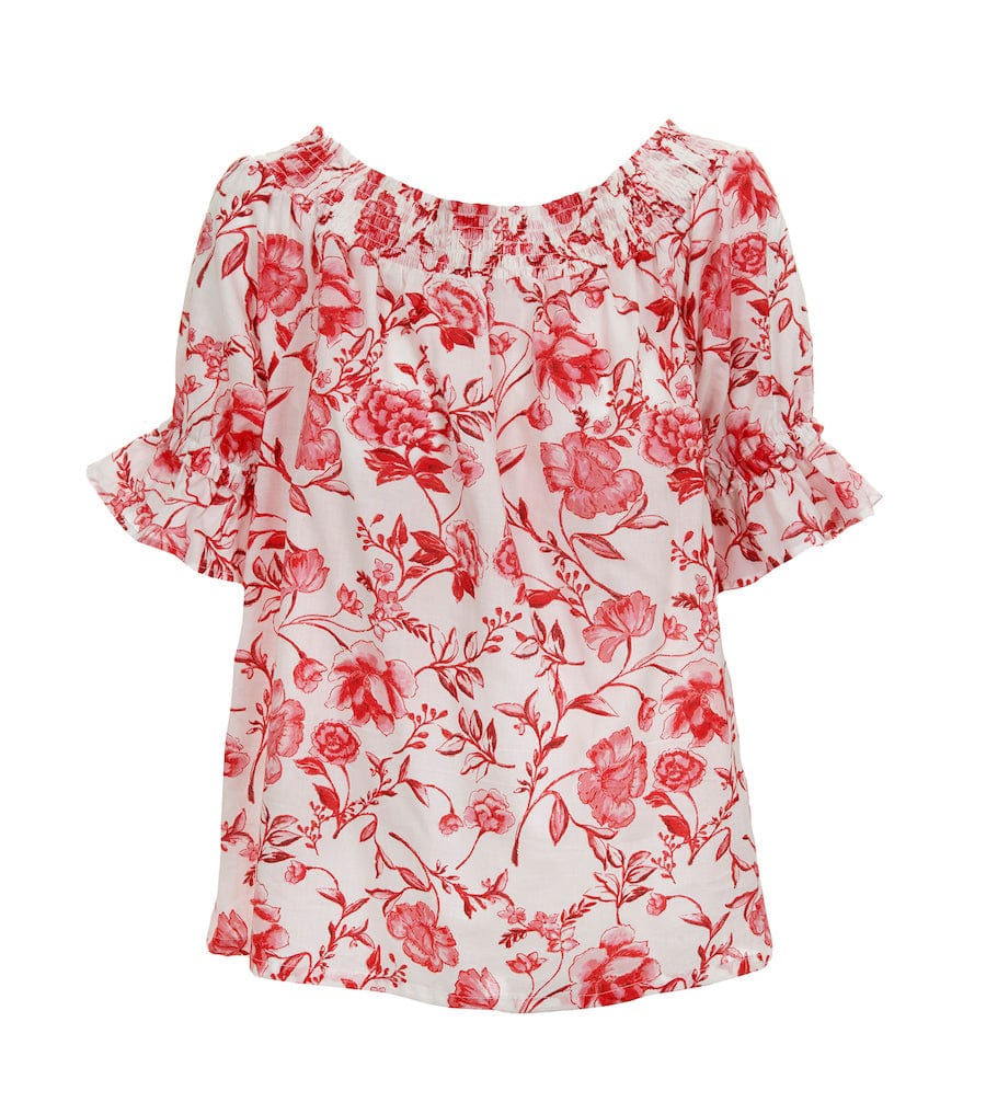 Caroline Blouse Red | Skjorter og bluser | Smuk - Dameklær på nett