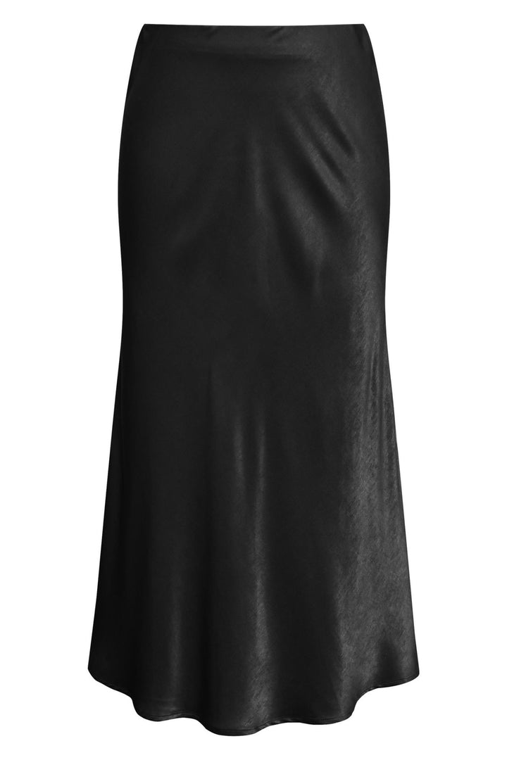 Carry Sateen Skirt Black | Skjørt | Smuk - Dameklær på nett