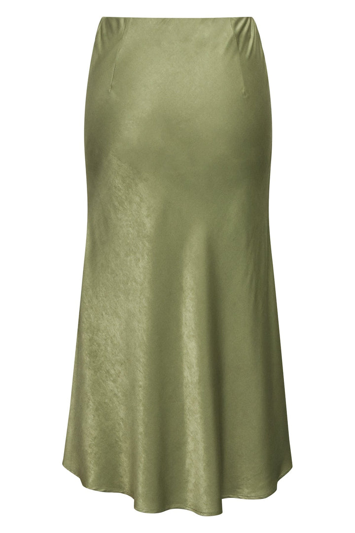Carry Sateen Skirt Dusty Green | Skjørt | Smuk - Dameklær på nett