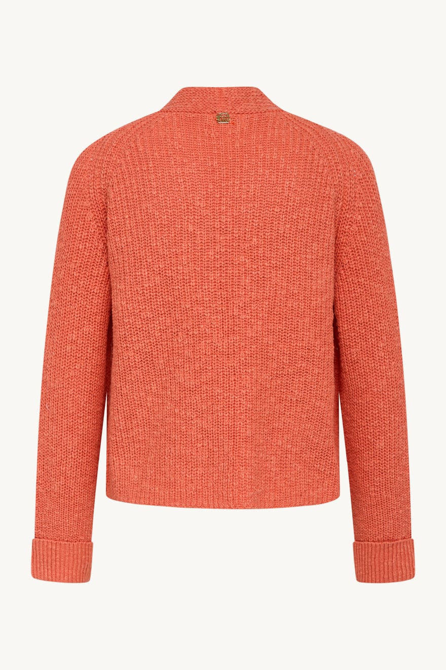 Celine-Cw - Knit Jacket Coral | Genser | Smuk - Dameklær på nett