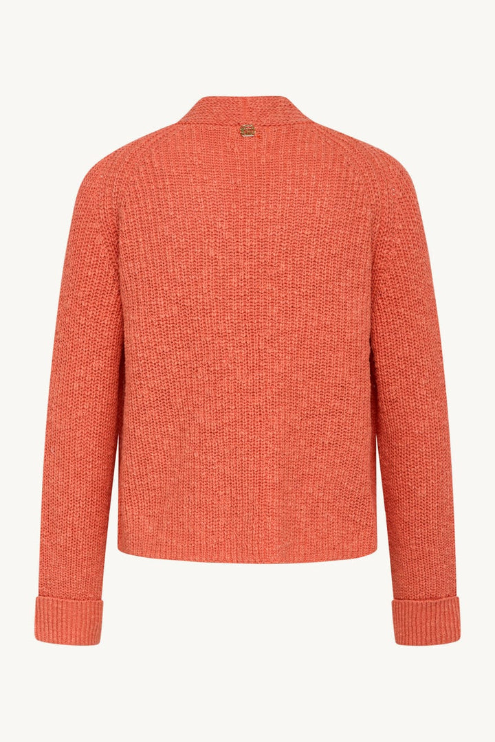 Celine-Cw - Knit Jacket Coral | Genser | Smuk - Dameklær på nett