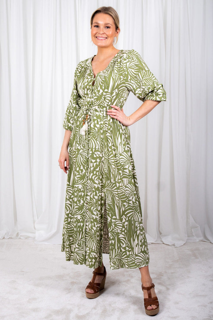 Chafia Dress Kaki | Kjoler | Smuk - Dameklær på nett