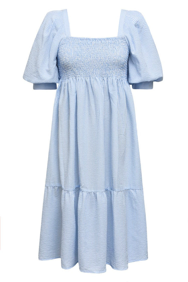 Cheri Stripe Dress Blue/white | Kjoler | Smuk - Dameklær på nett