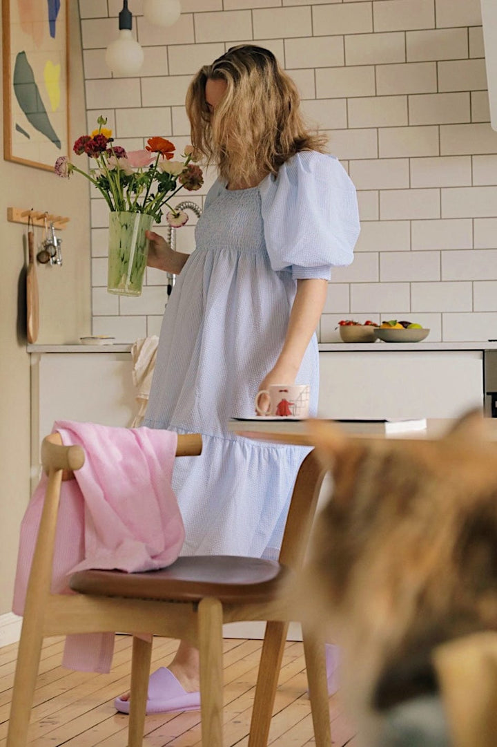 Cheri Stripe Dress Blue/white | Kjoler | Smuk - Dameklær på nett