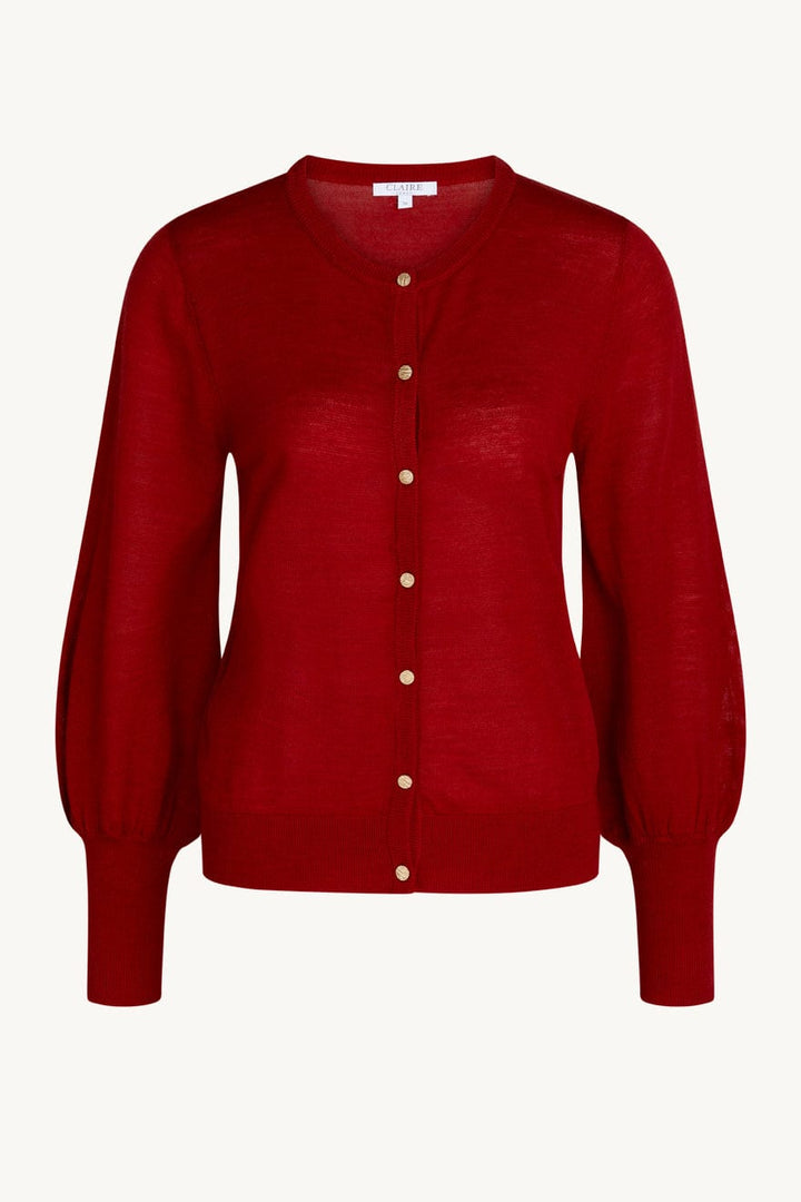 Cherie Knit Jacket Red Wood | Genser | Smuk - Dameklær på nett