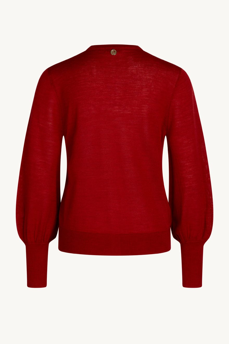 Cherie Knit Jacket Red Wood | Genser | Smuk - Dameklær på nett