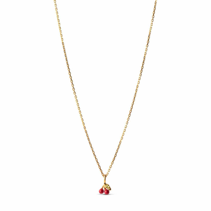 Cherry Necklace Red | Accessories | Smuk - Dameklær på nett