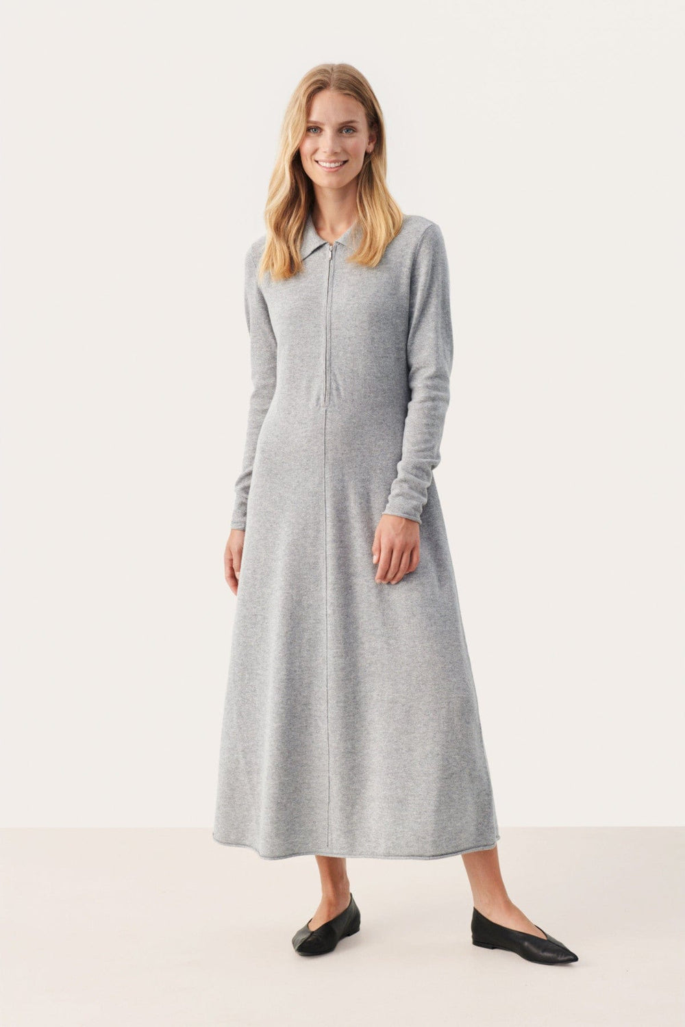 Cheyennepw Dress Light Grey Melange | Kjoler | Smuk - Dameklær på nett