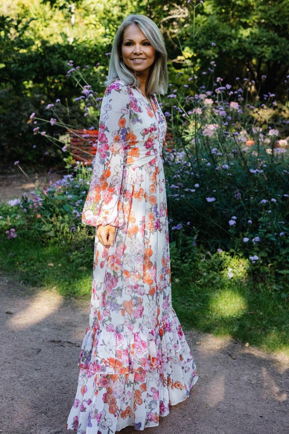 Chiffon Shirt Dress Off White Poppy | Kjoler | Smuk - Dameklær på nett